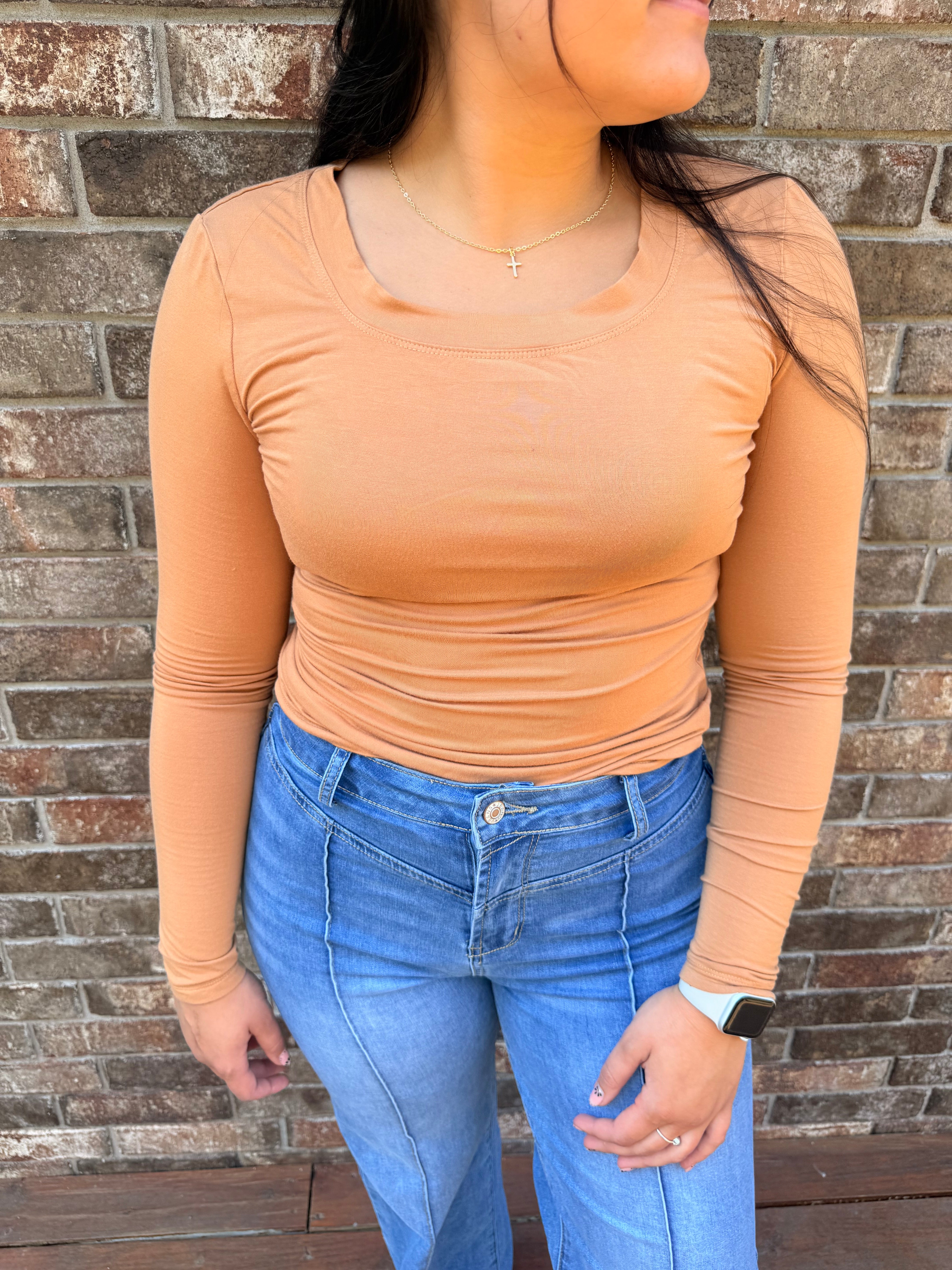 Long Sleeve Fitted Top